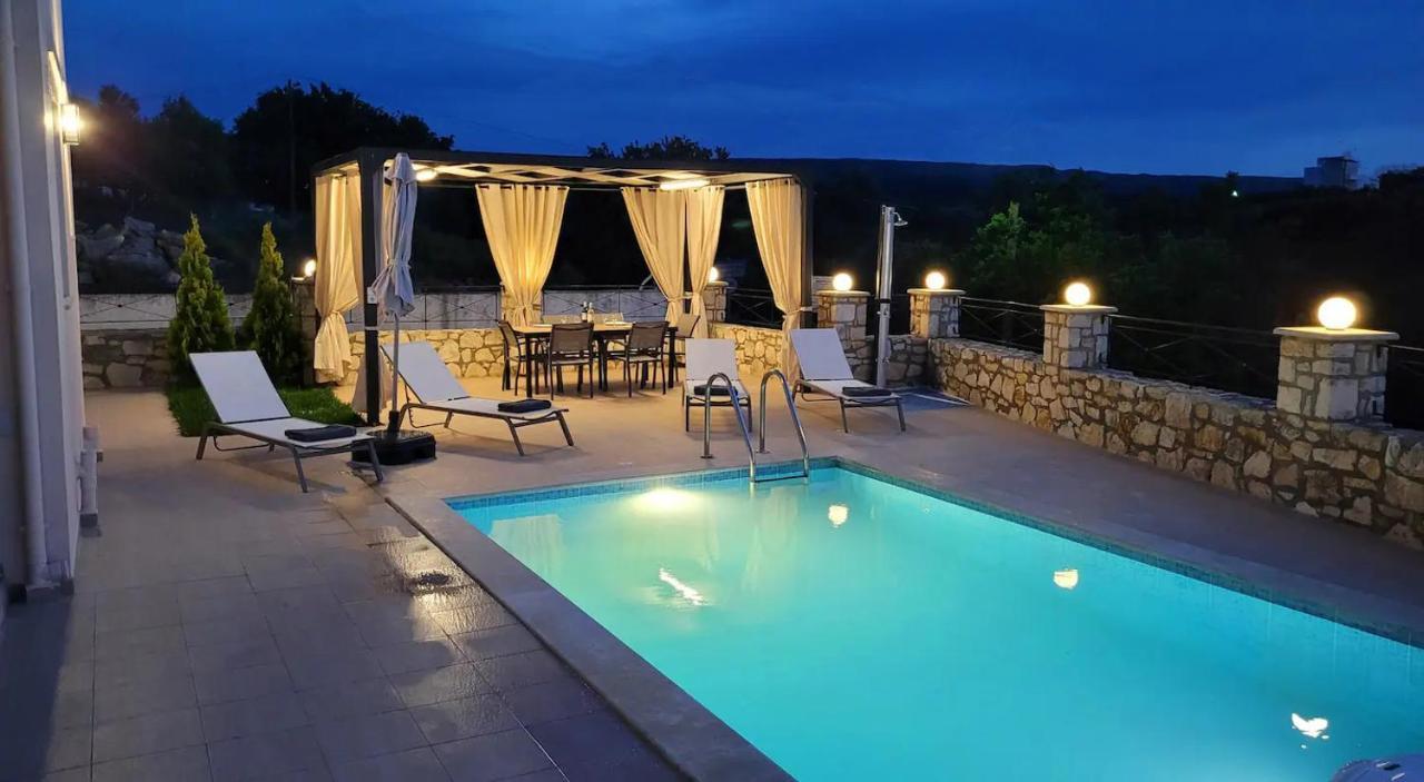 Natural View Villa With Private Pool Skouloúfia Extérieur photo